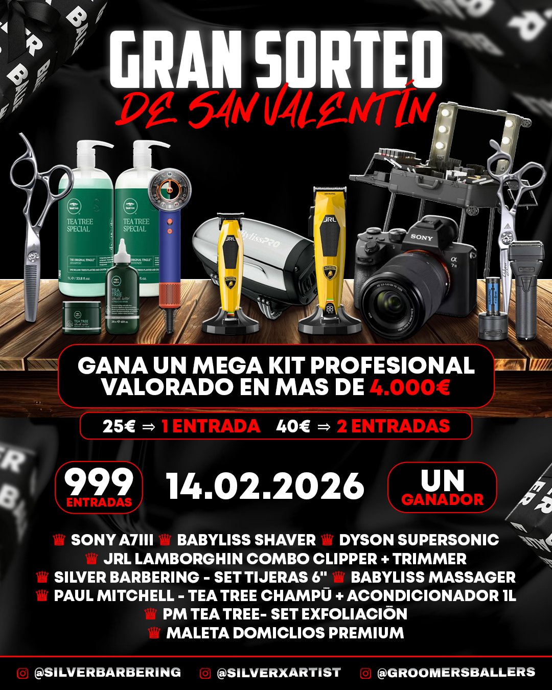 Gran Sorteo San Valentín – Kit Profesional 4.000€